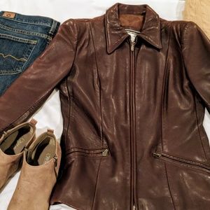 Soft Dark Brown Leather Jacket